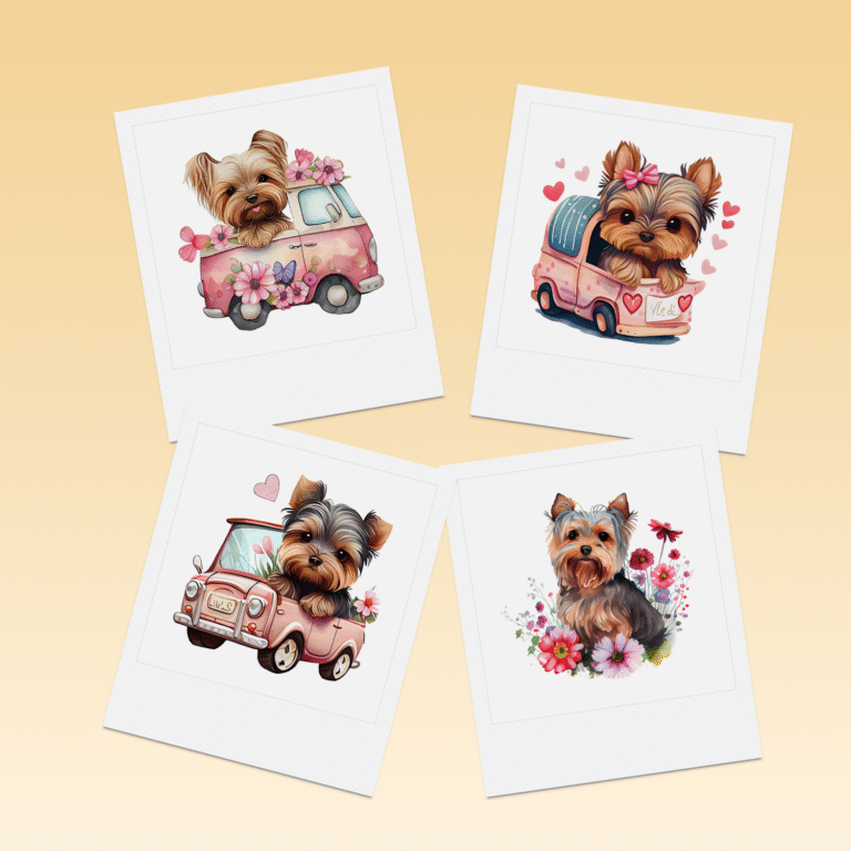 Magneti cu catelusi polaroid – Aventură în mașinuță