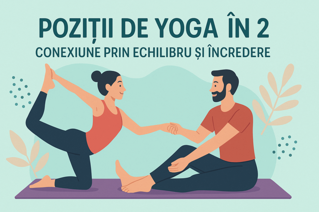 Poziții de yoga în 2 – conexiune prin echilibru și încredere