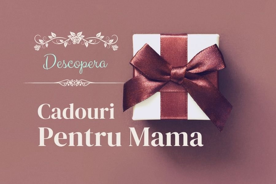 cadou elegant pentru mama cu fundă burgundy