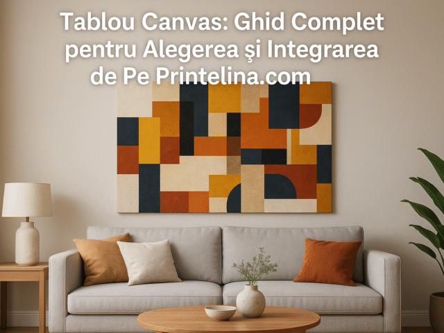 Tablou Canvas | Ghid Complet pentru Alegere și Integrare