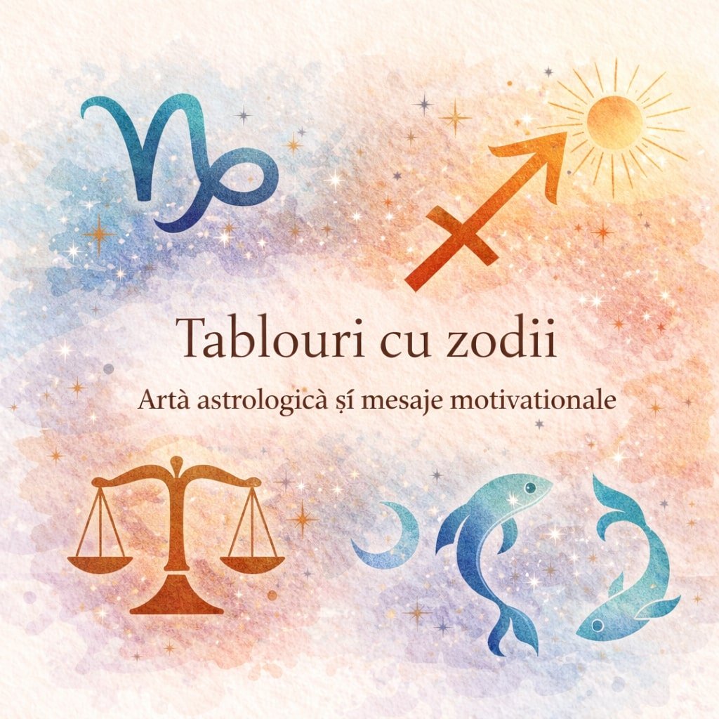 Tablouri cu zodii – artă astrologică și mesaje motivaționale