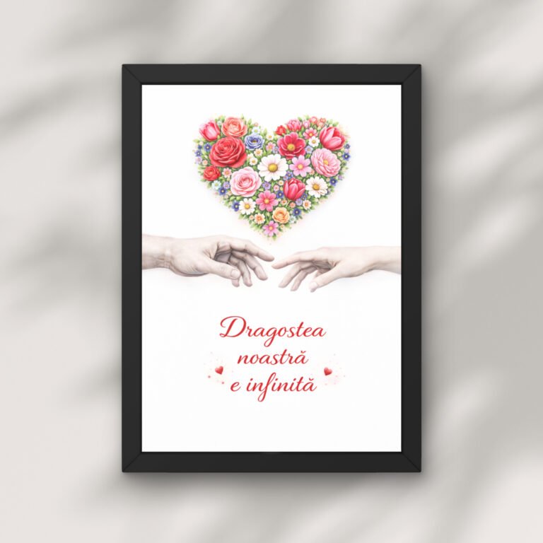 Cadou romantic pentru cuplu – Dragostea noastră e infinită