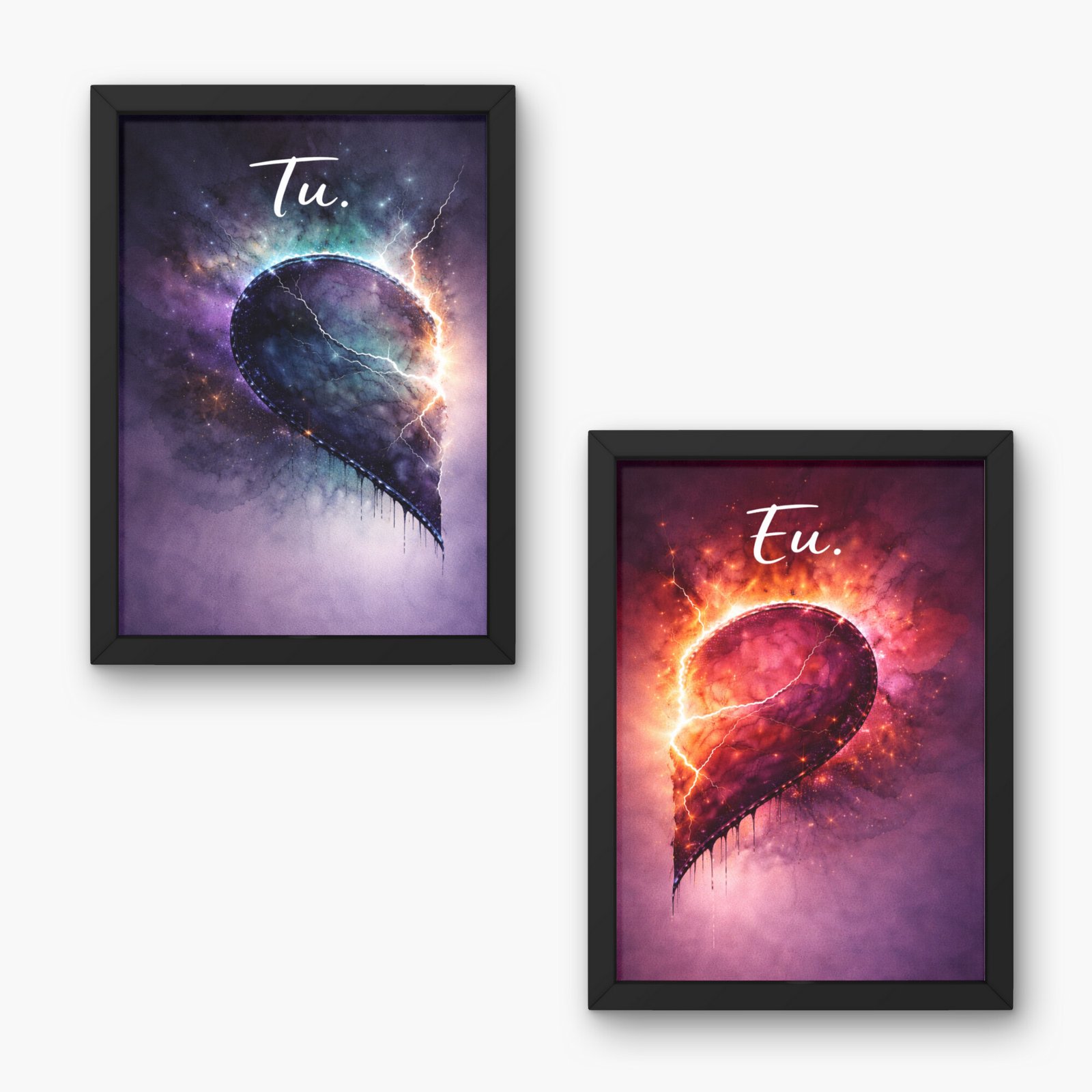 Cadou simbolic Valentines Day – Set tablouri pentru cupluri - imagine 2