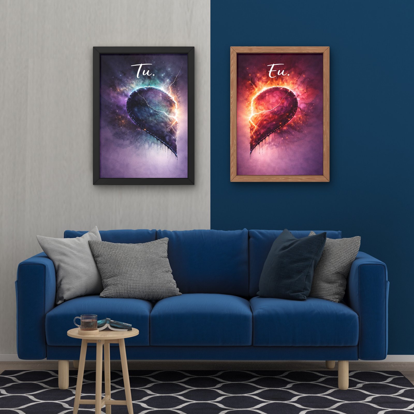 Cadou simbolic Valentines Day – Set tablouri pentru cupluri - imagine 3