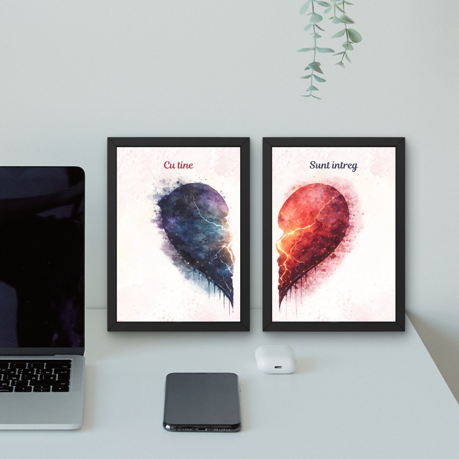 Cadou Valentines Day pentru cuplu – „Cu tine sunt întreg” - imagine 4