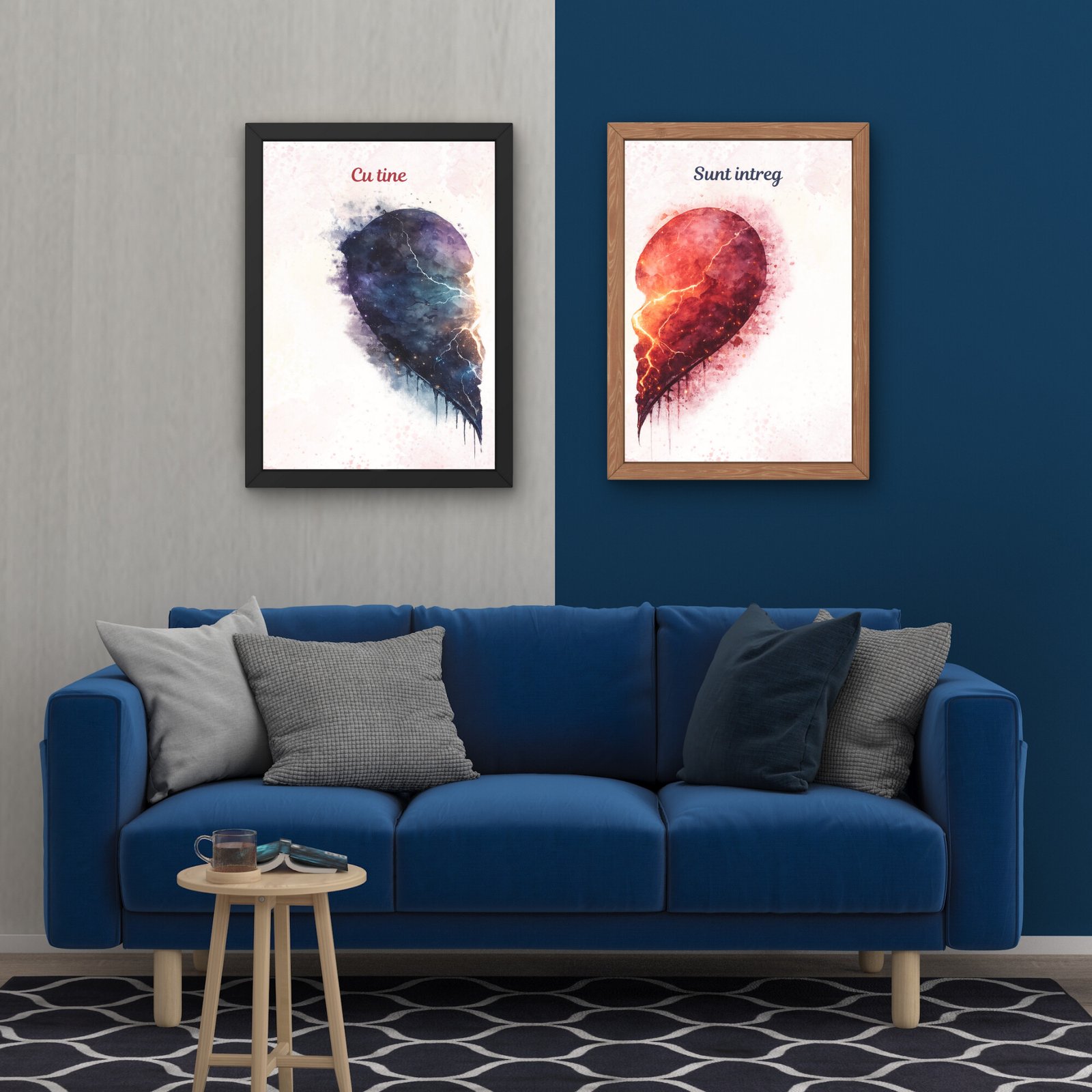 Cadou Valentines Day pentru cuplu – „Cu tine sunt întreg” - imagine 3