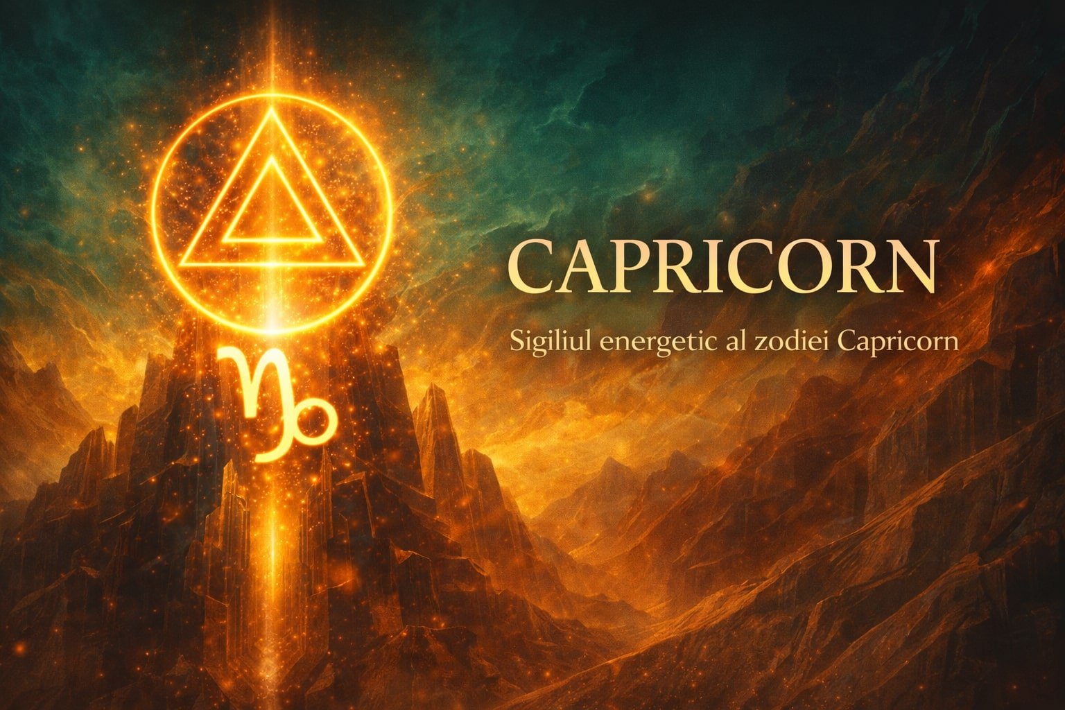 Capricorn – sigiliu energetic luminos, simbol al puterii, clarității și direcției interioare