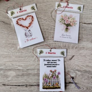 Martisoare cu mesaj emotional de iubire si lumina pentru 1 martie