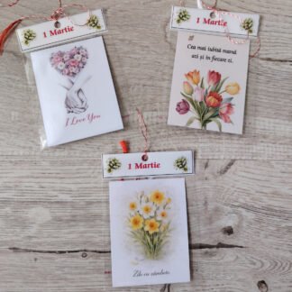 Martisoare pentru mama cu mesaje de iubire si flori de primavara