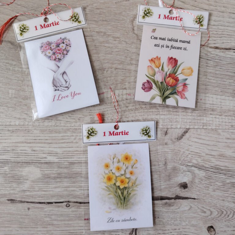 Martisoare dedicate mamei – set cu iubire si zambete