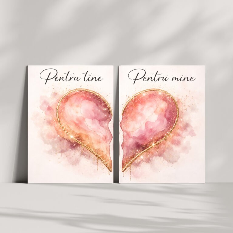 Set tablouri pentru cuplu de Valentine Day
