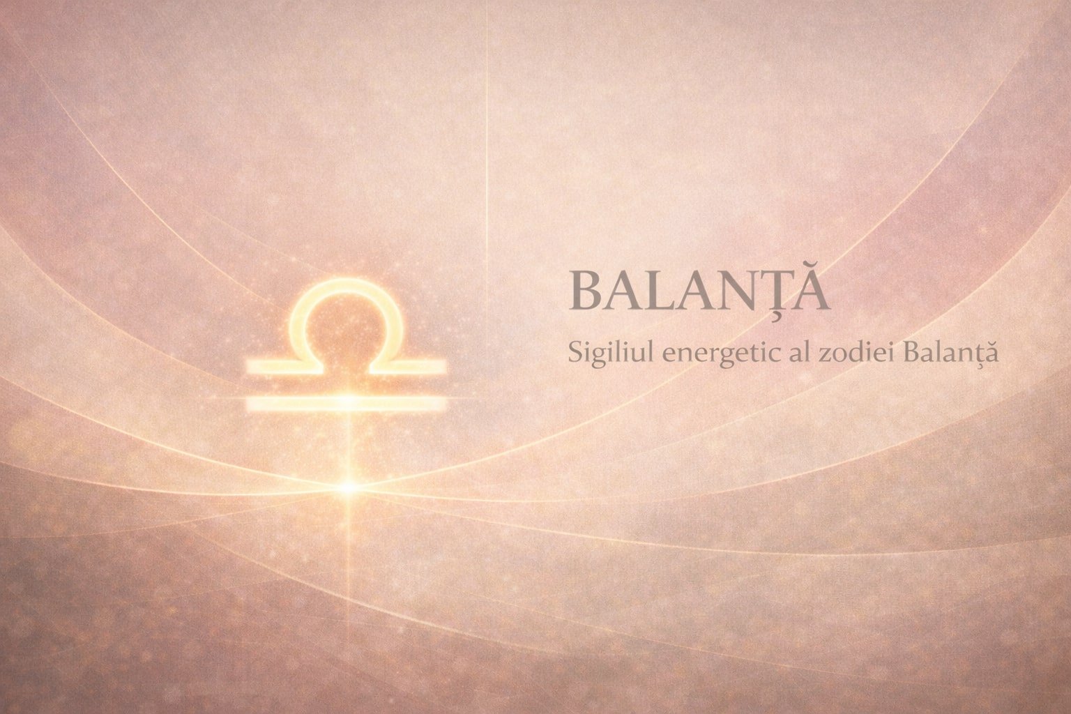 Balanță – sigiliu energetic luminos, simbol al echilibrului interior, armoniei și relaționării conștiente