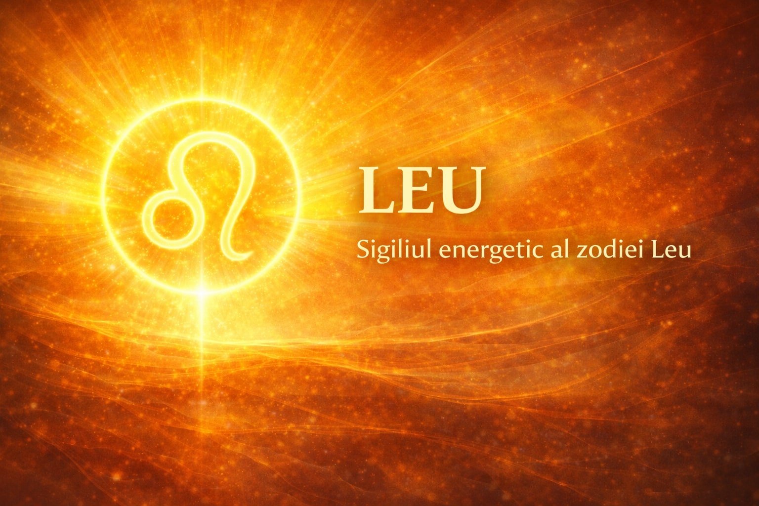 Leu – sigiliu energetic radiant, simbol al energiei solare, încrederii și exprimării autentice