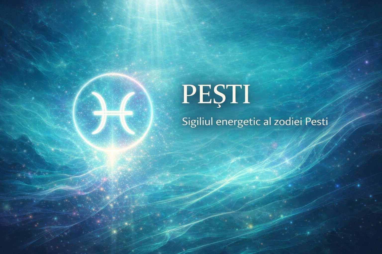 Pești – sigiliu energetic luminos, simbol al intuiției, echilibrului emoțional și calmului interior