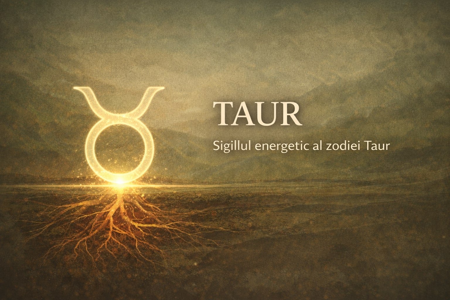 Taur – sigiliu energetic luminos, simbol al stabilității, ancorării și siguranței interioare