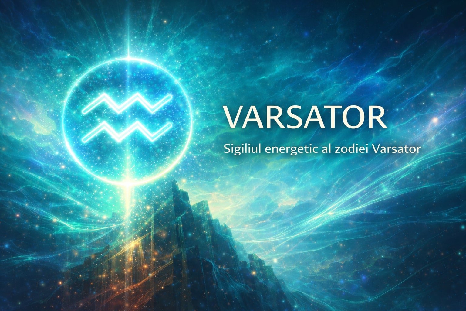 Vărsător – sigiliu energetic luminos, simbol al libertății, clarității mentale și viziunii interioare