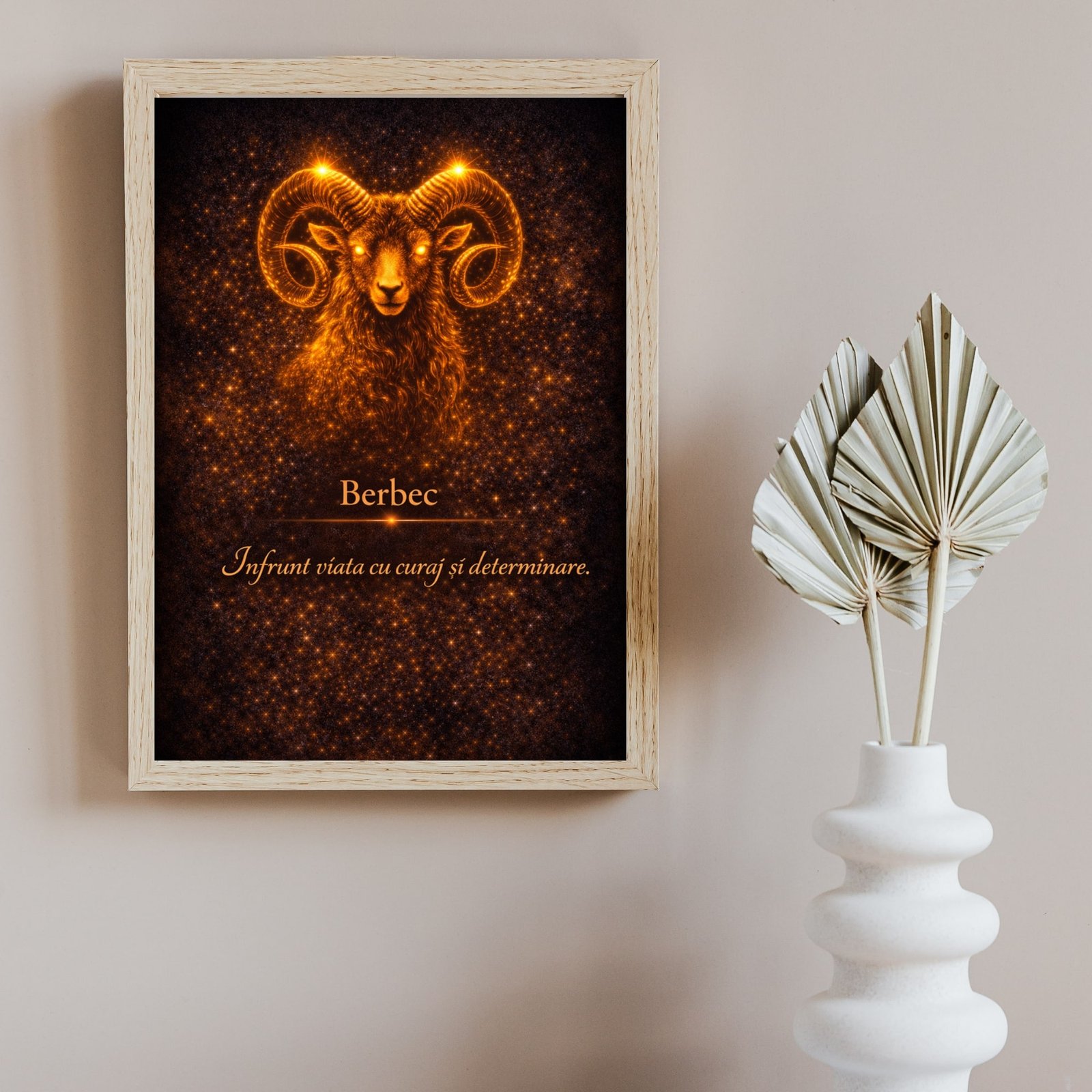 Cadou simbolic Berbec – Tablou cu curaj si initiativa - imagine 2