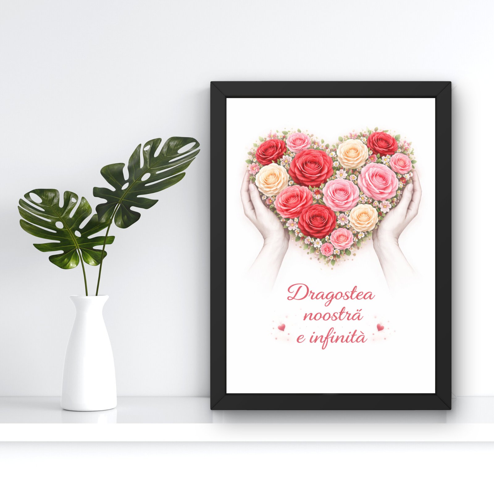 Tablou romantic pentru cuplu potrivit pentru dormitor sau living