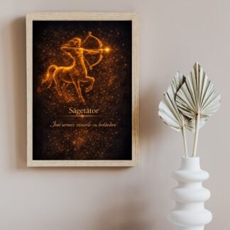 tablou sagetator decorativ cu mesaj inspirational si energie pozitiva