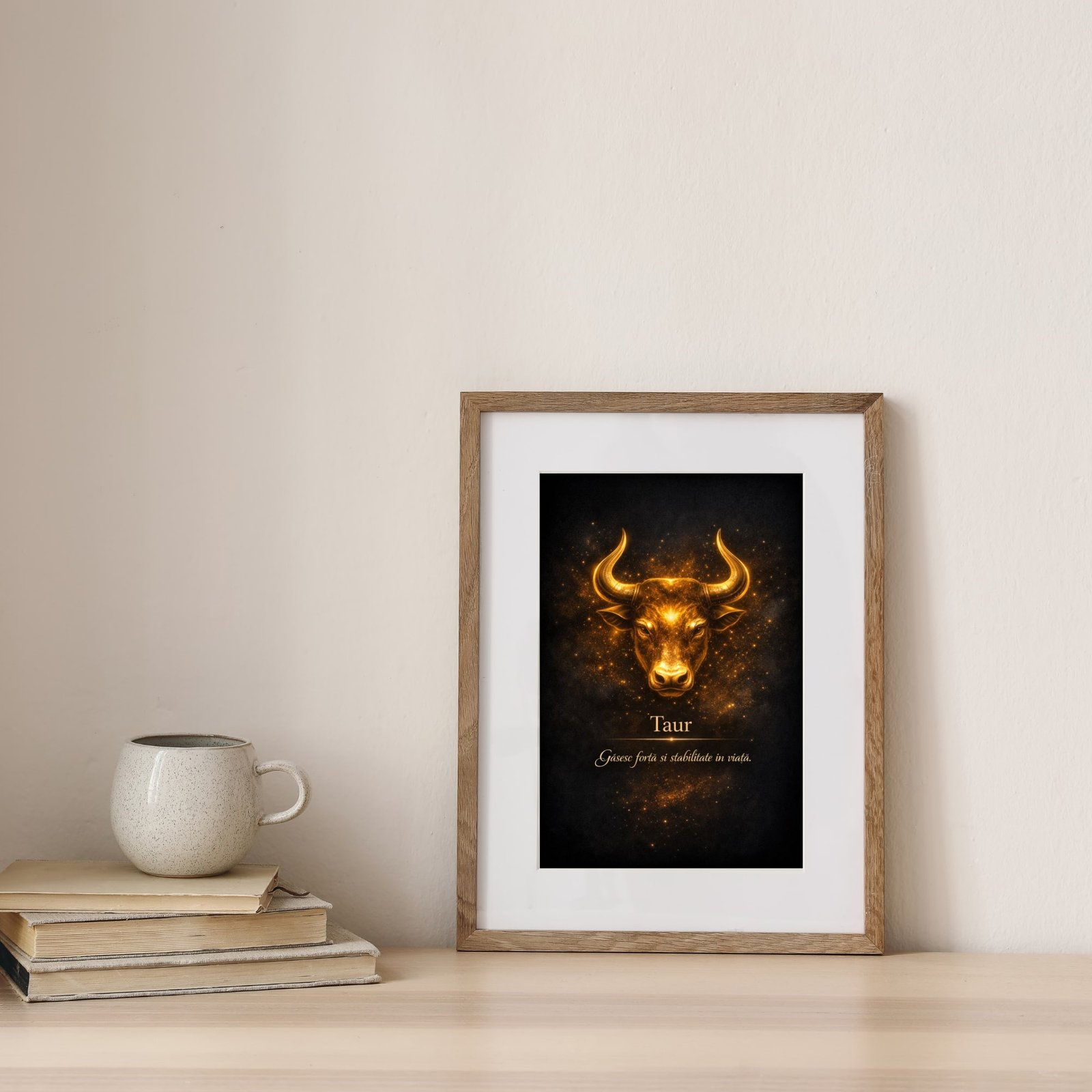 Cadou simbolic Taur – Tablou cu mesaj de stabilitate - imagine 3