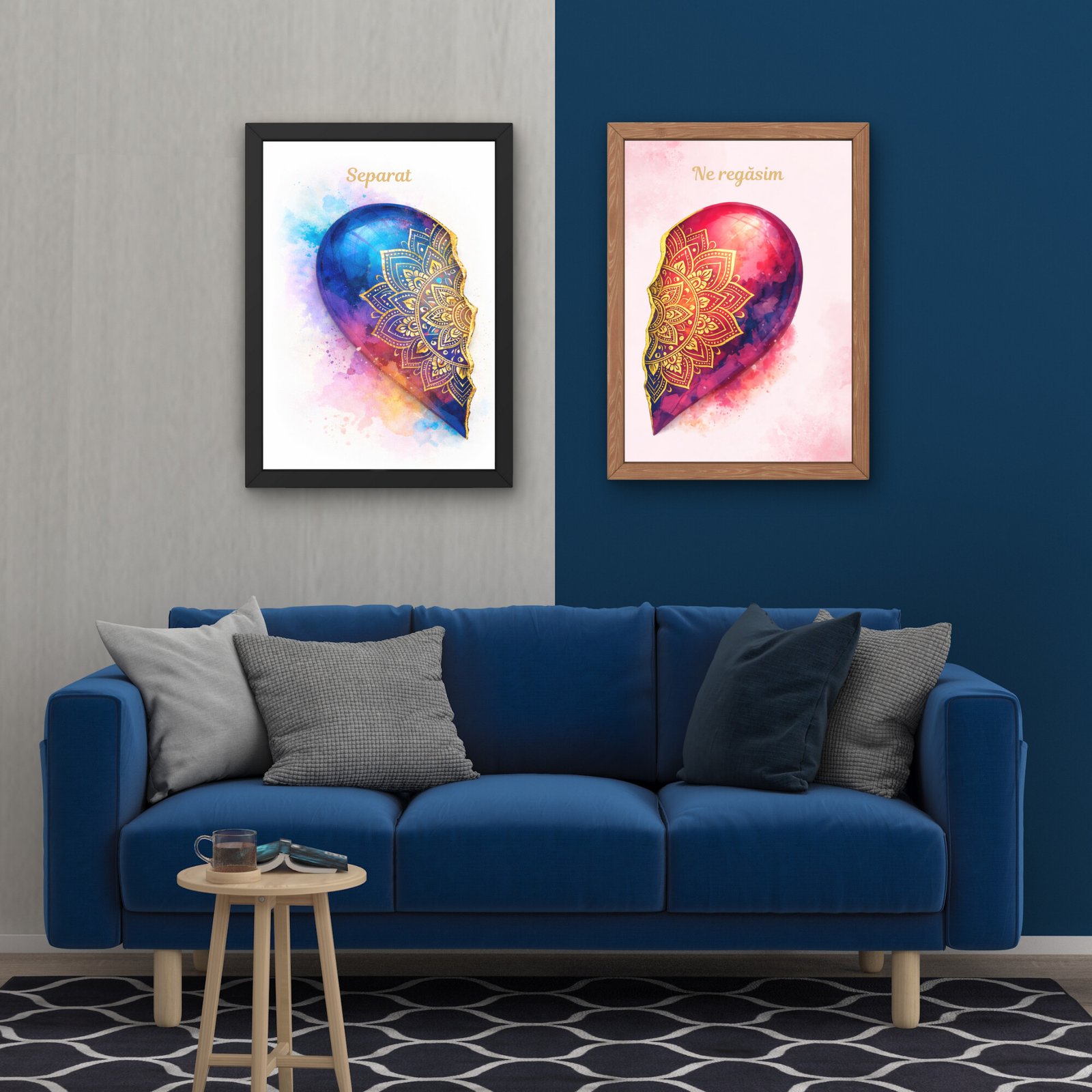 tablouri pentru living si dormitor cu mesaj pentru cuplu