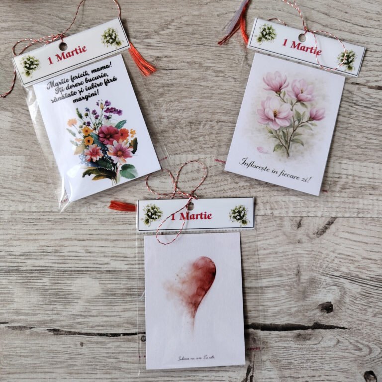 Set magneti decorativi cu flori – cadou simbolic de primavara