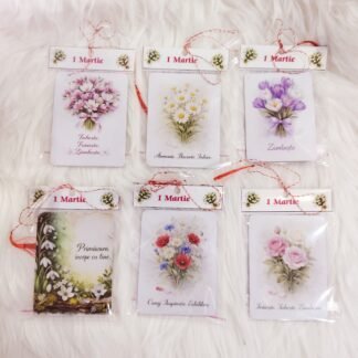 martisoare handmade magnetice set 6 bucati design elegant de primavara