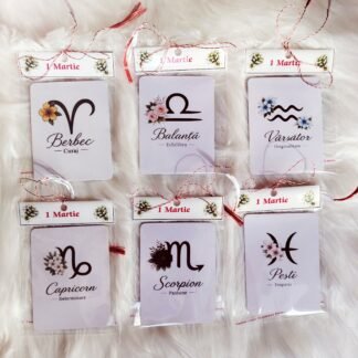 Martisoare magnetice cu zodiac set 6 bucati, martisoare cu zodii elegante pentru femei