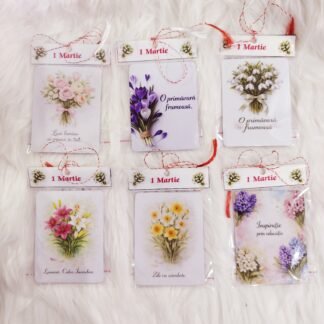 seturi martisoare homemade magneti martisor 6x8 cm cu design floral delicat