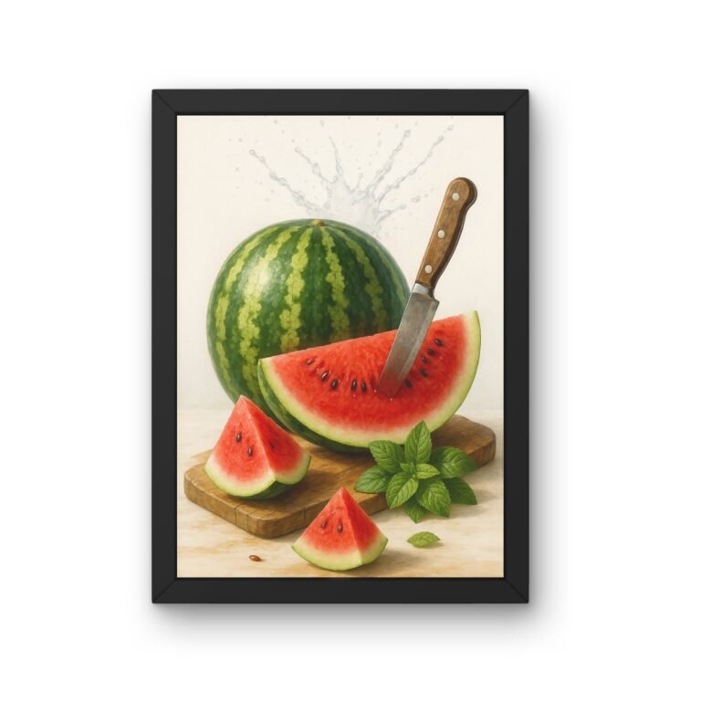 Tablou cu pepene verde pentru bucatarie | Decor fresh