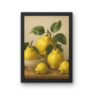 tablou decorativ cu gutui pentru bucatarie decor cald pentru dining si coltul de cafea